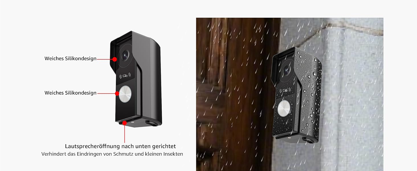 Відеодомофон WiFi з камерою та монітором 7