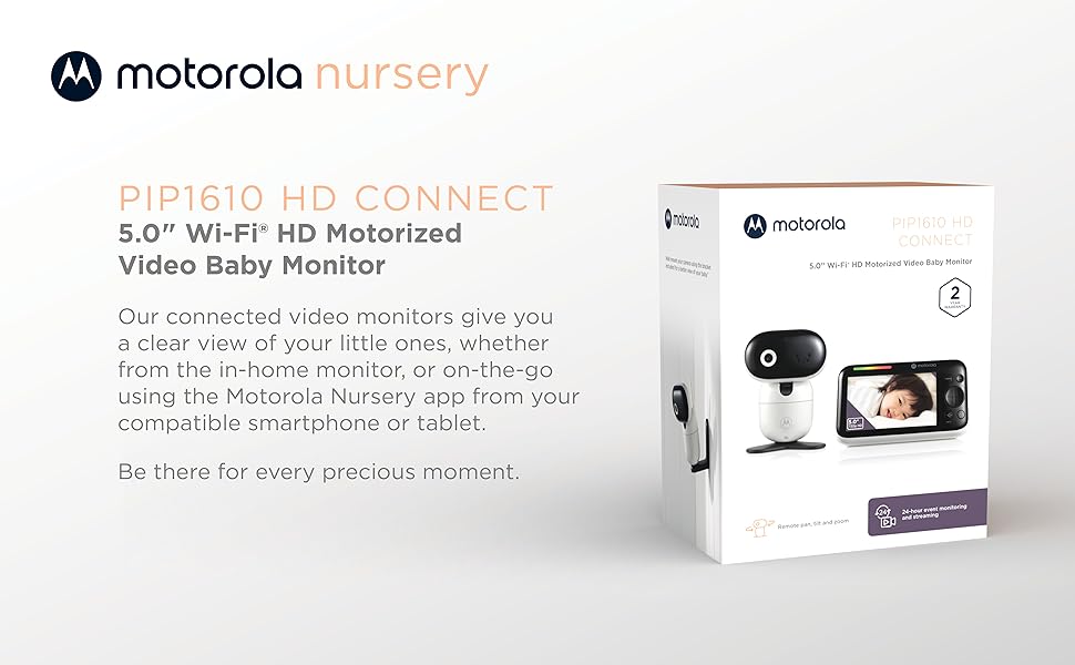 Відеоняня Motorola Nursery PIP1610 HD WiFi з монітором 5
