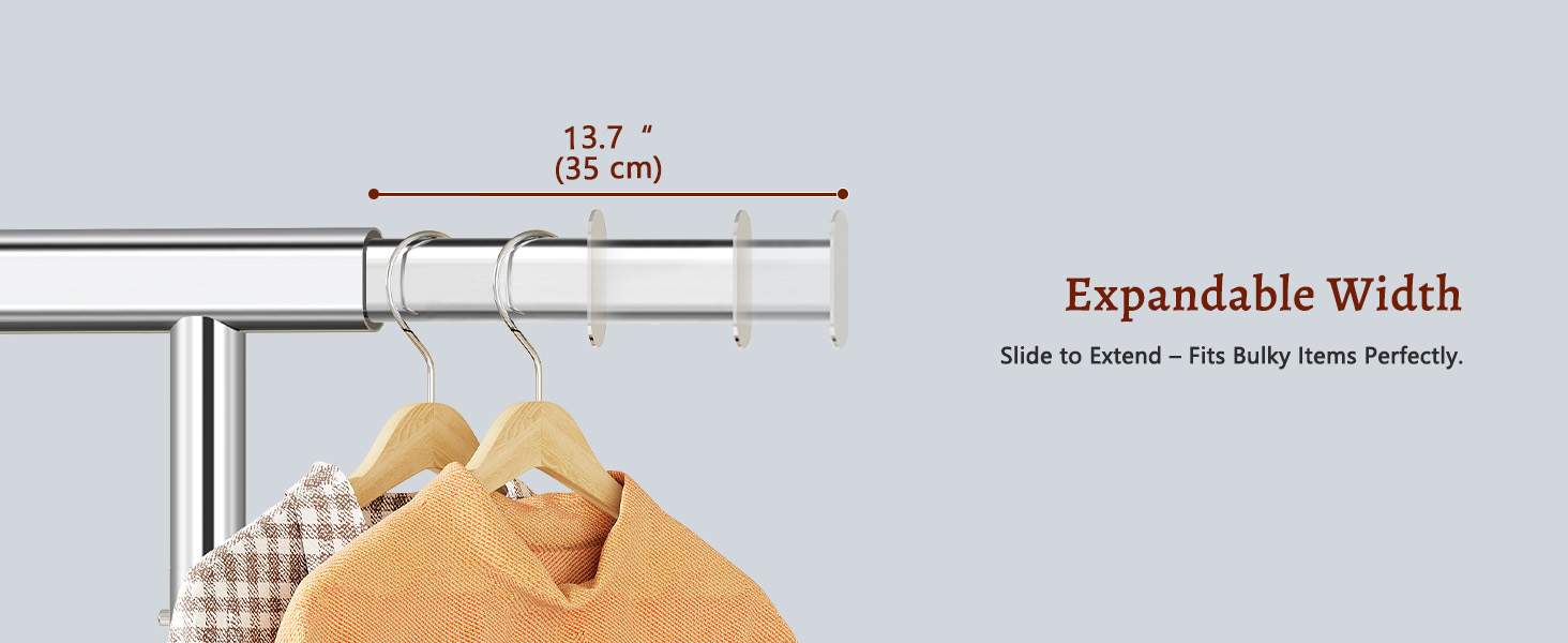 Стійка для одягу на колесах FAVOOOSTY, металева, мобільна, до 200 кг, чорна, 1 перекладина