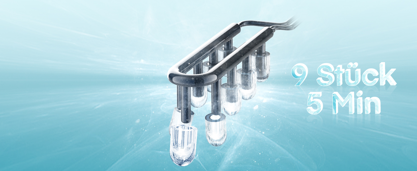 Льодогенератор Fohere портативний самоочисний, 14 кг/24 год, 2 розміри льоду, компактний, чорний - для дому, бару, офісу, кемпінгу