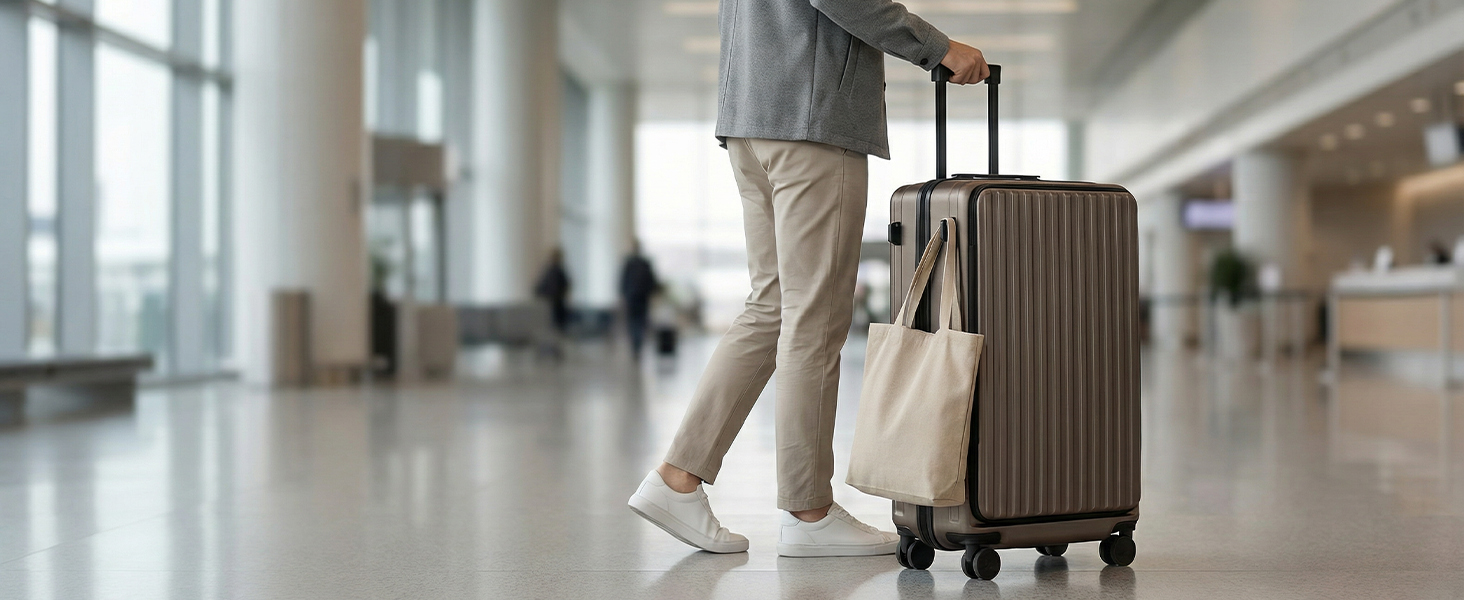 Валіза для подорожей Münicase XL 80 см з відділенням для ноутбука та TSA-замком, колір Coffee