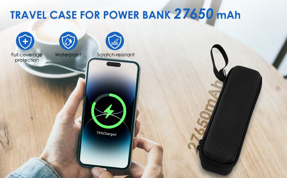 Чохол для перенесення для Anker Power Bank, сумісний з Anker Prime 20000mAh/60000mAh Power Bank