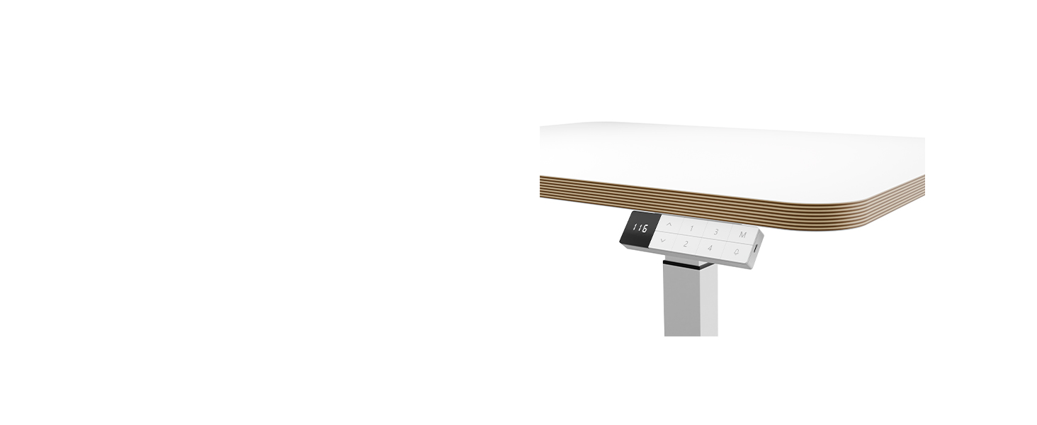 Регульований стіл Leitz Ergo Compact 80x60 см, білий - електричний, для офісу та дому, до 80 кг, з нагадуванням про зміну положення