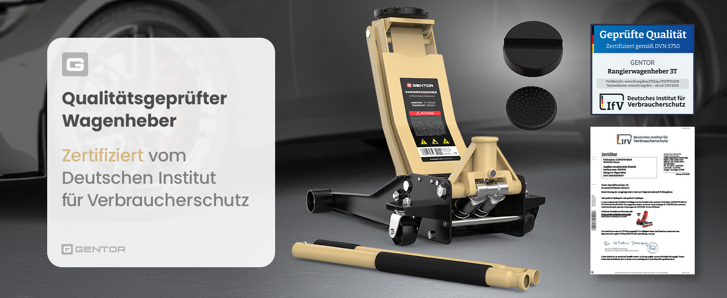 Гідравлічний домкрат 3T низькопрофільний 75-505мм з гумовими накладками для легкових авто та SUV – професійний, поворотний