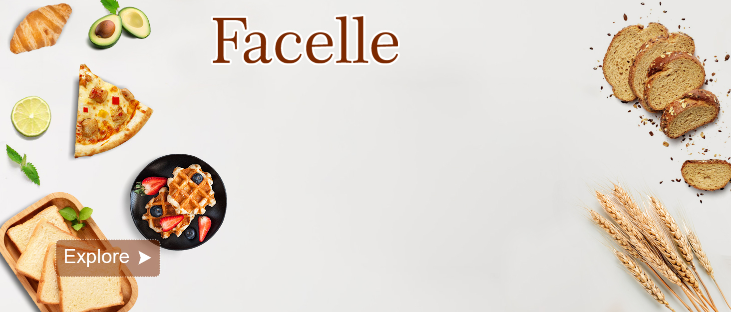 Кухонна машина-міксер Facelle 2000W з чашею 8,5L (6+ швидкостей) для випічки, тіста, міксування, з набором насадок (снігобій, гак для тіста, вінчик) та захистом від бризок, колір Champagne