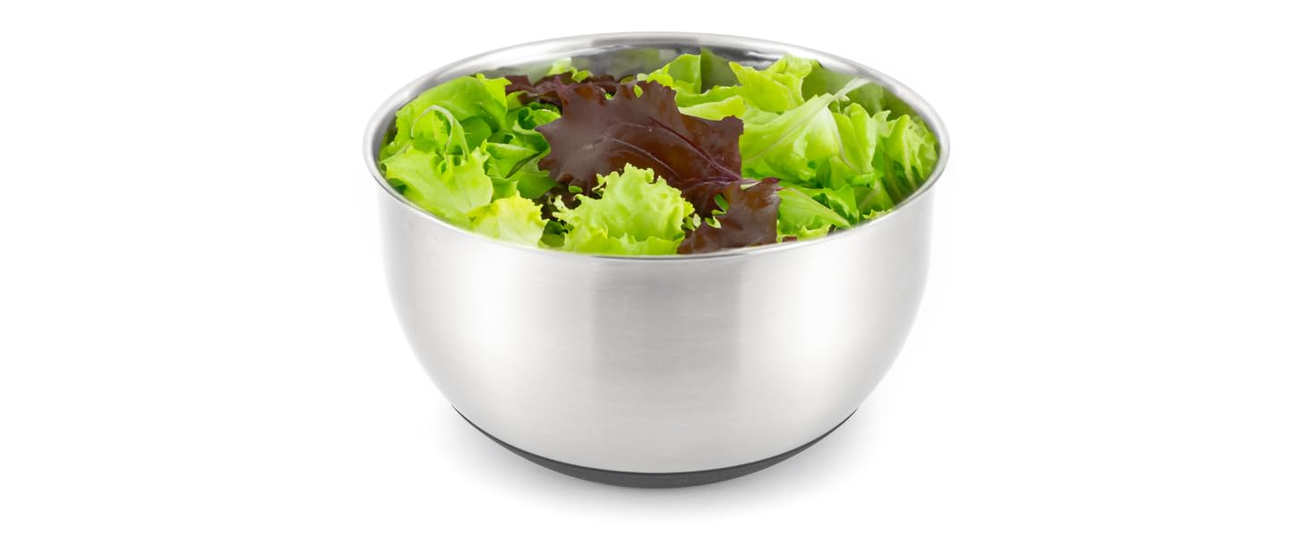 Салатниця-швидкоосушувач зі сталі нержавіючої, 4.5 л, з ручкою, BPA-free