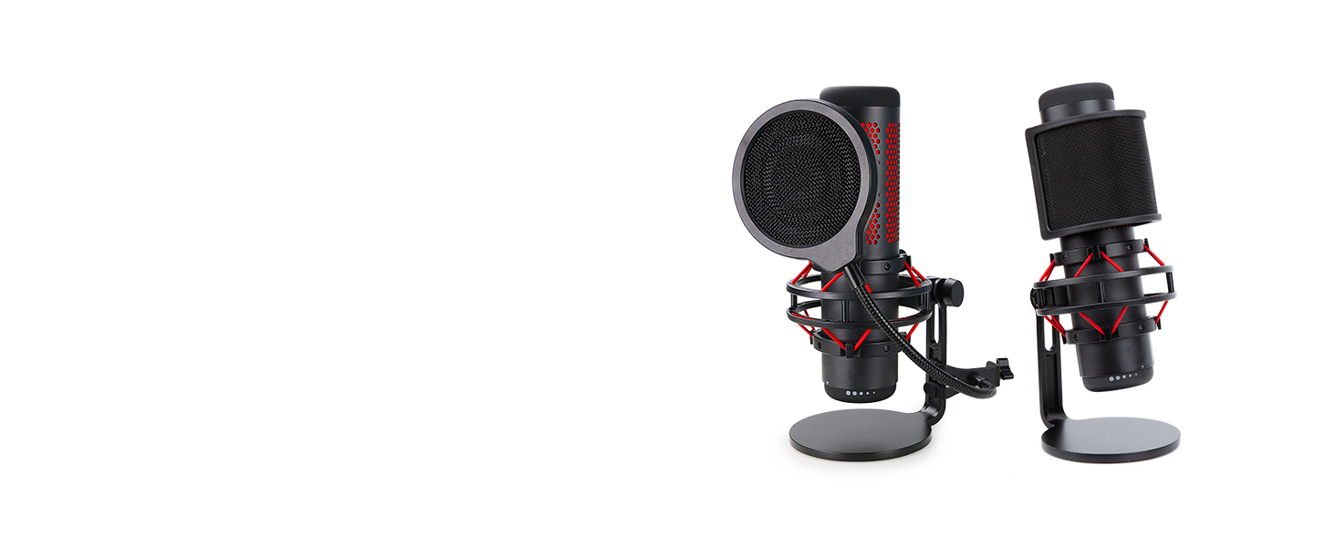 Стійка для мікрофона HyperX QuadCast з поп-фільтром та тримачем YOUSHARES - сумісна з QuadCast S, Fifine AM8, Blue Yeti, Razer Seiren Mini V3