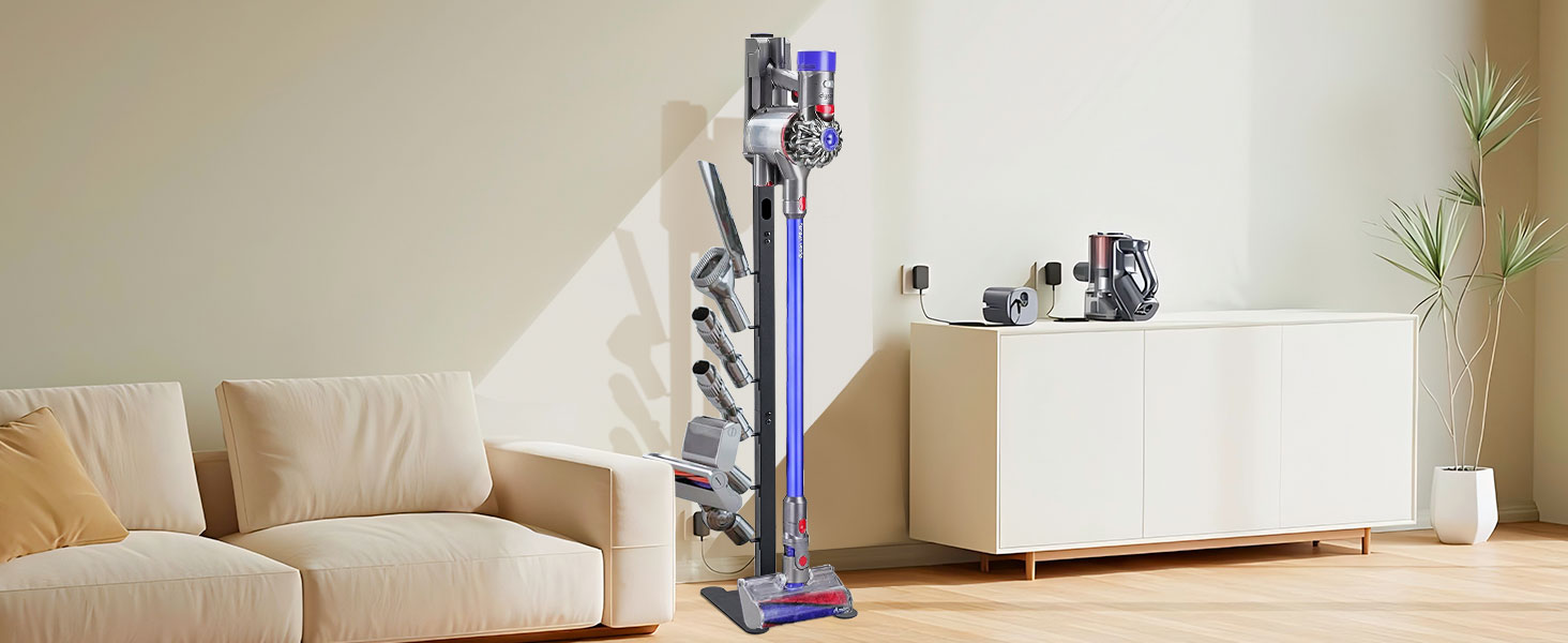 Підставка для пилососа OUTBROS для Dyson V15-V6, стійка металева скоба, аксесуари, чорний