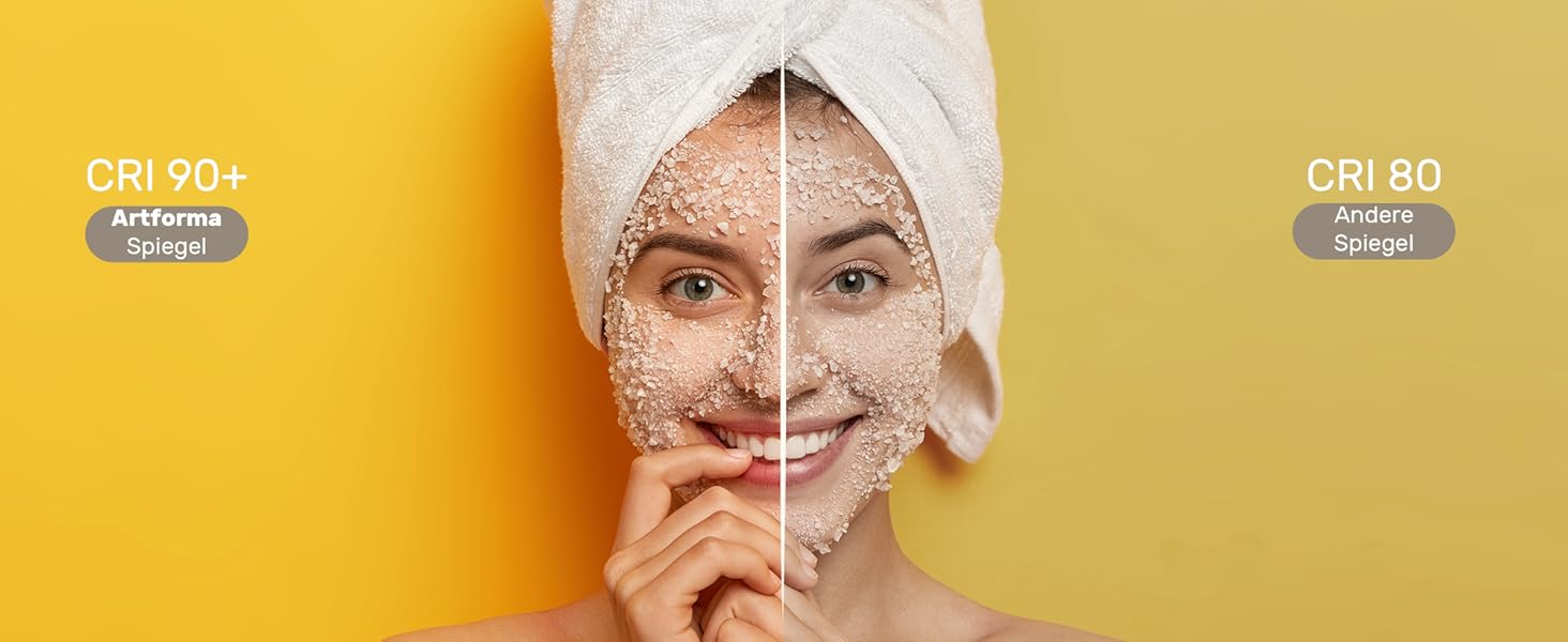 Дзеркало для ванної кімнати з підсвічуванням FORAM - LED дзеркало 120x70 см - Без рамки - Сучасний дизайн - Індивідуальне замовлення