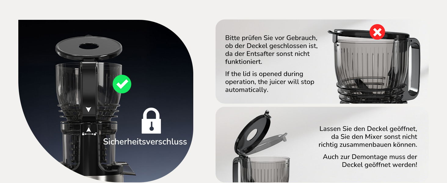Електричний соковитискач Slow Juicer: для овочів та фруктів, 148 мм, 2 л, легкий у чищенні, з 2 чашками