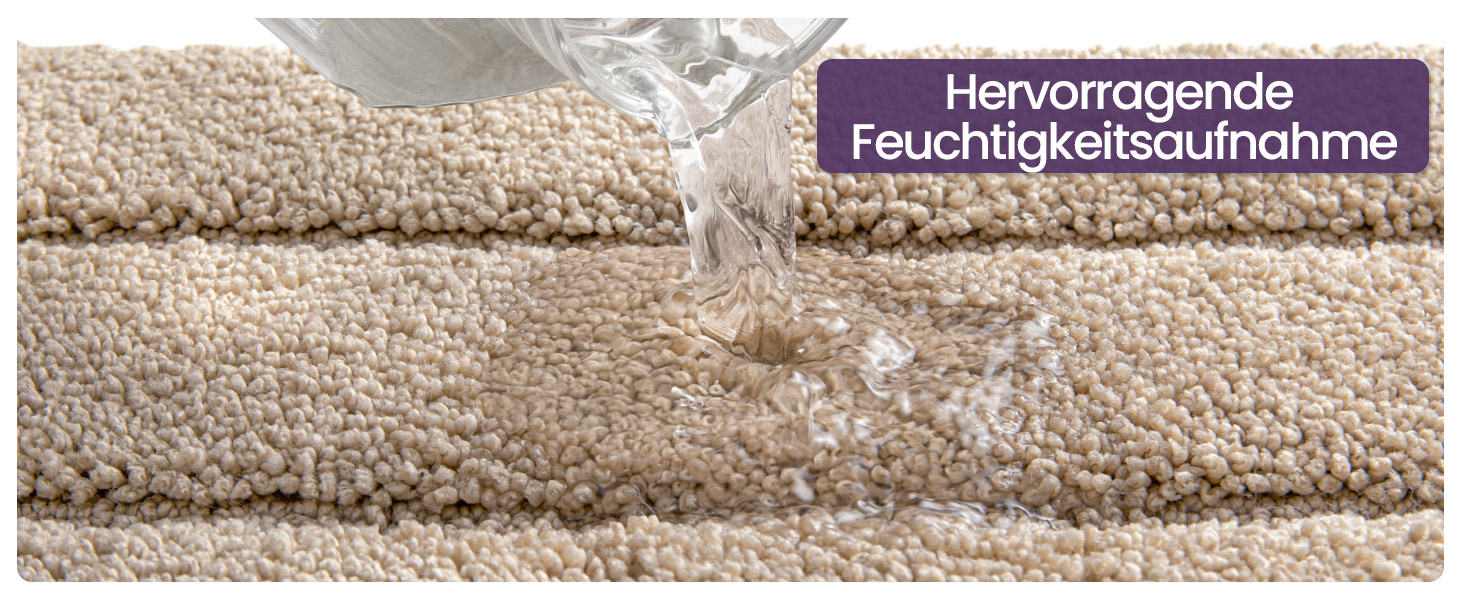 Набір килимків для ванної кімнати DEXI, 40 x 60 см, 2 шт. - антиковзкі, м'які, швидковисихаючі. Підходять для душу, ванни та туалету. Машинне прання. Колір: бежевий