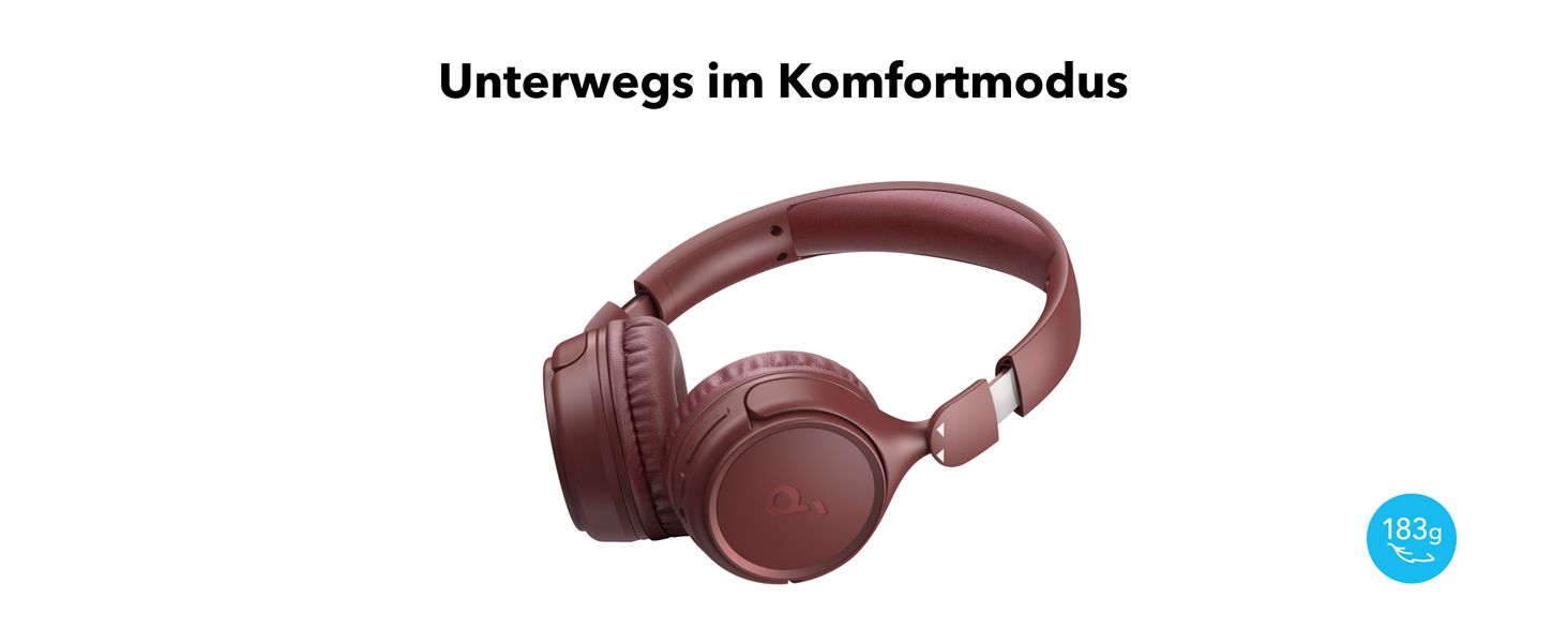 Бездротові накладні навушники Soundcore H30i, складні, 70 год, Bluetooth 5.3, керування програмами, багатоточкові, червоний