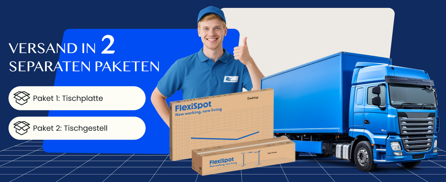 Регульований за висотою стіл FLEXISPOT 160x80 см, білий, електричний, з подвійним мотором, 160 кг, 3-секційний