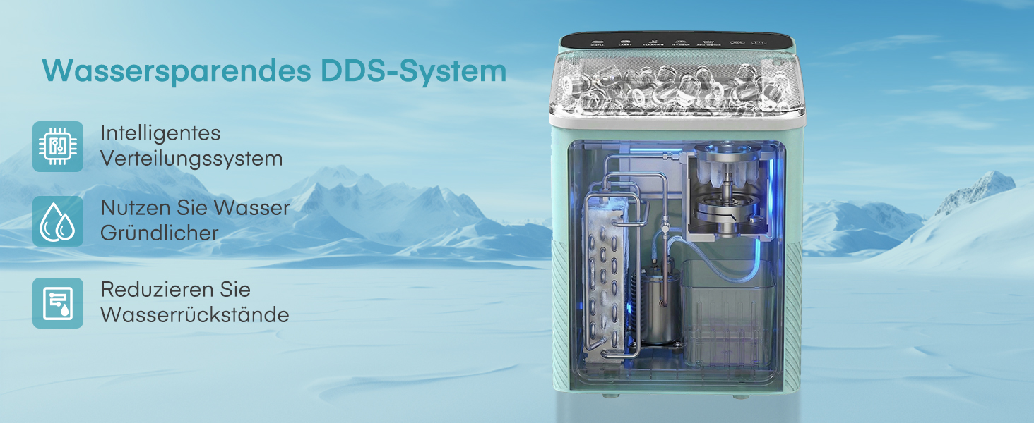 Машина для льоду Fohere портативна, самоочищення, 14 кг/24 год, зелена - для дому, бару, офісу, кемпінгу