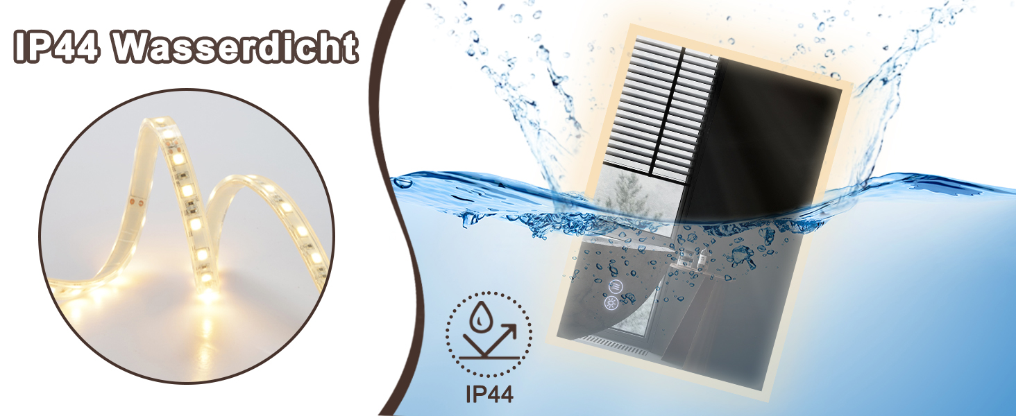 Дзеркало для ванної кімнати Mursche з підсвічуванням, кругле LED дзеркало для ванни, IP44, 60 см, з сенсорною панеллю