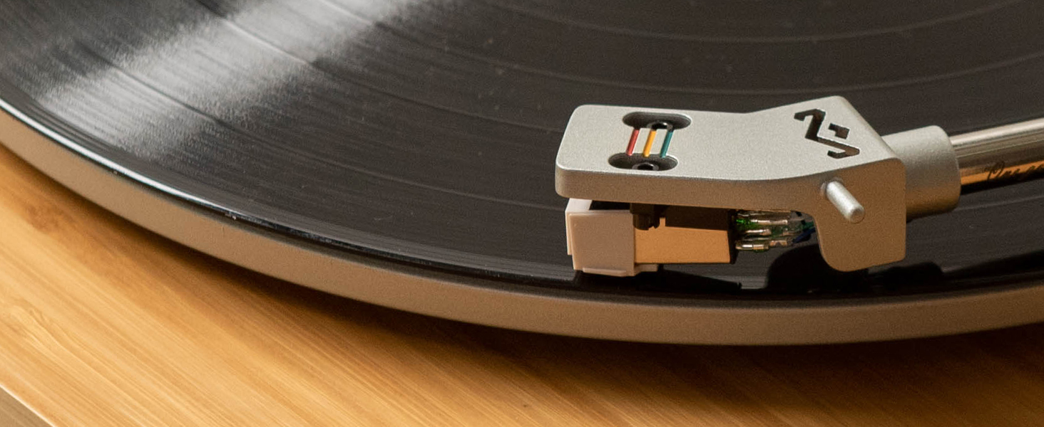 Вініловий програвач House of Marley Stir It Up Wireless Bluetooth, екологічний, 33/45 об/хв, з передпідсилювачем, головкою Audio-Technica, корпус з бамбука