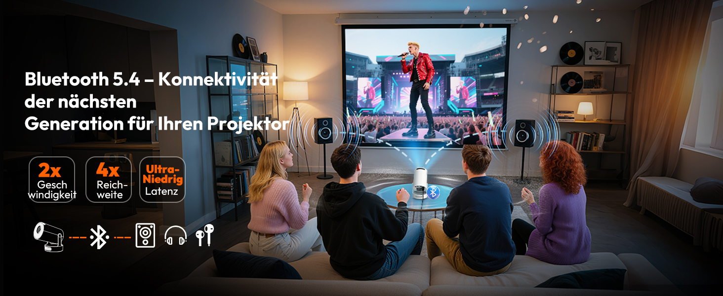 Портативний проєктор Xgody Gimbal 3: 720P HD, 4K/1080P, 12000 Люмен, Android 11.0, WiFi 6, Bluetooth, Auto Keystone, для домашнього кінотеатру