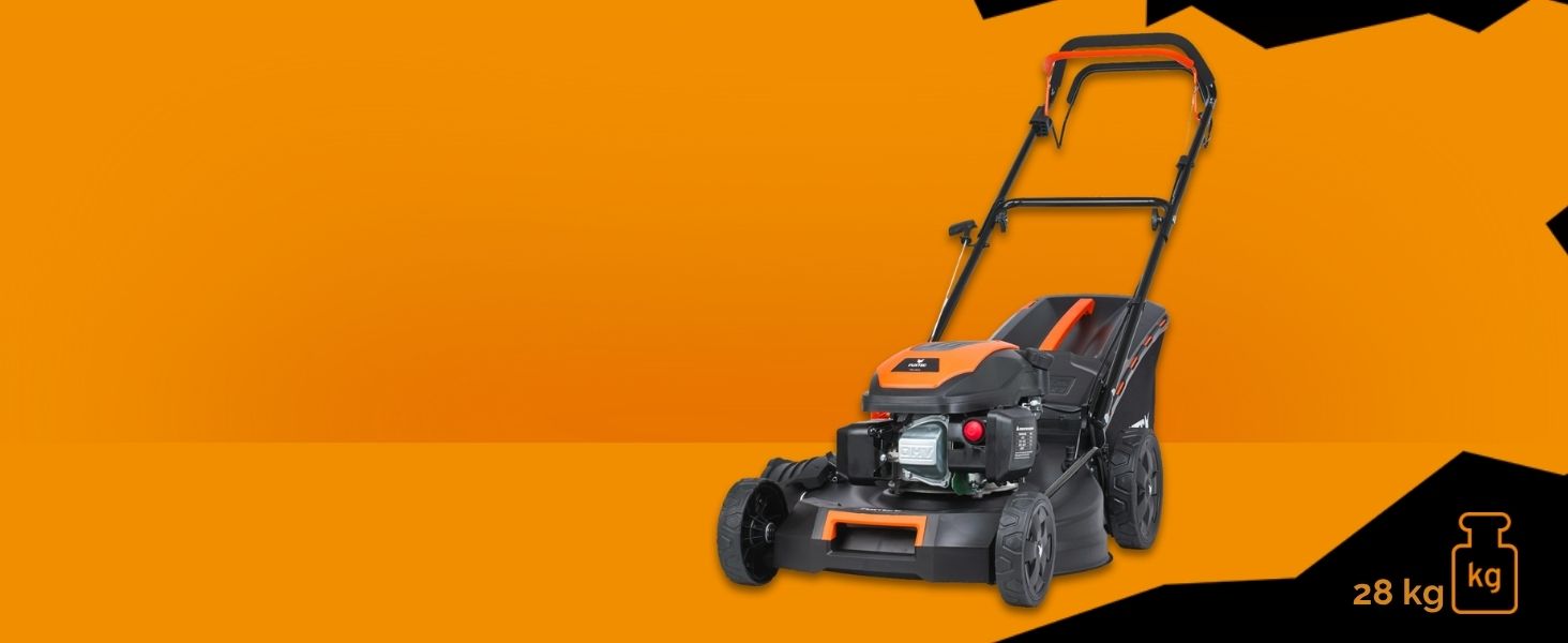 Бензиновий газонокосарка FUXTEC FX-RM5196 4в1 з Edge-Cut, самохідний, 51 см, 170 ccm, 60л травоспікач