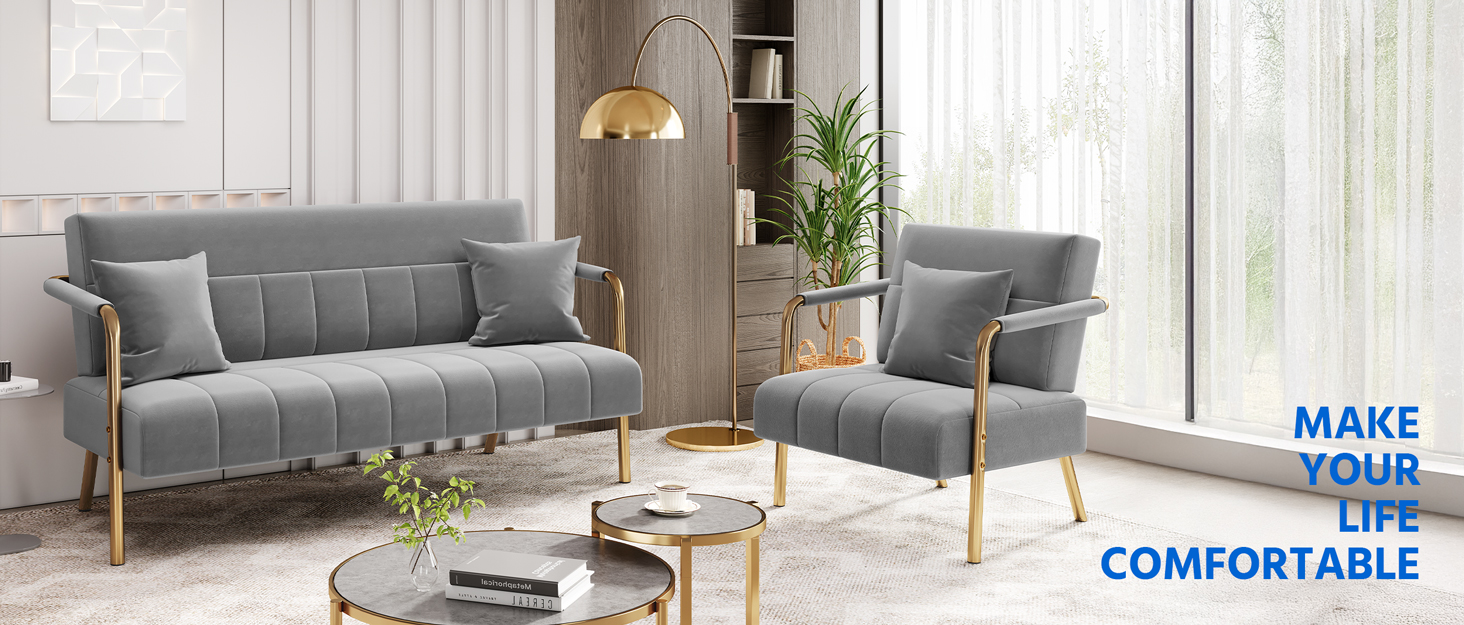 Диван-лавка Yaheetech на 2 місця, зелений, без підлокітників, для вітальні/коридору/офісу