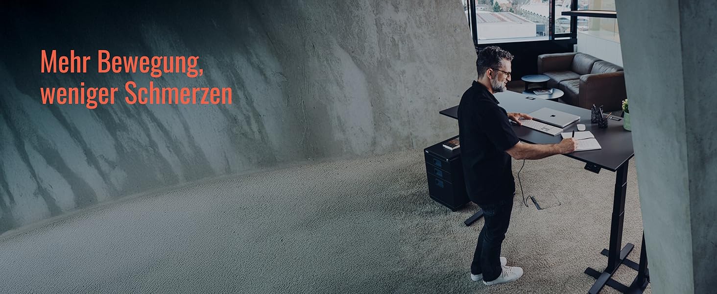 Стол Yaasa Desk Lite регульований по висоті 100x60 см, чорний – електричний офісний стіл з автопідйомом, пам'яттю та кабелепроводом