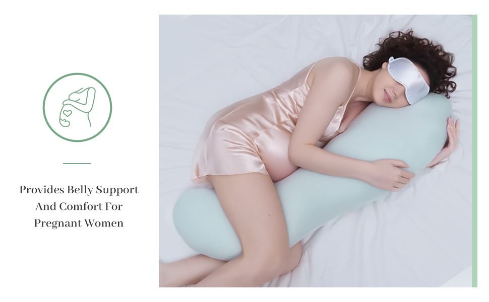 Ергономічна подушка для вагітних та сну на боці, комфортна подушка-боді для підтримки тіла
