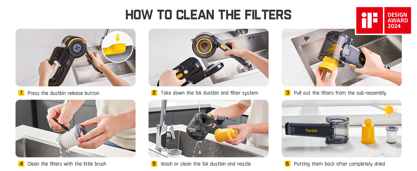 Акумуляторний ручний пилосос Fanttik Fold V10 APEX Pivot для авто та дому, потужність 17 000 Па, LED-дисплей, з гнучким шлангом та щіткою для шерсті тварин