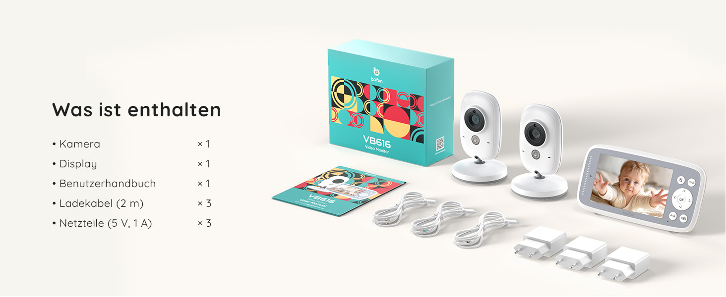 Радіоняня Boifun з камерою, 4