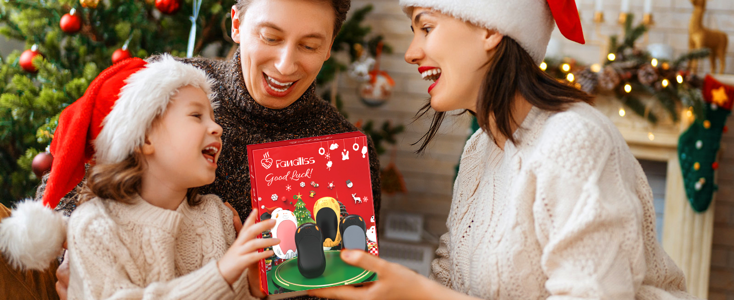 Електричні грілки для рук FANDLISS з магнітом, 10000mAh, 2 шт., з двостороннім нагрівом, USB, багаторазові, 3 рівні нагріву, для відпочинку на природі, гольфу, кемпінгу (3 жовті + чорні)