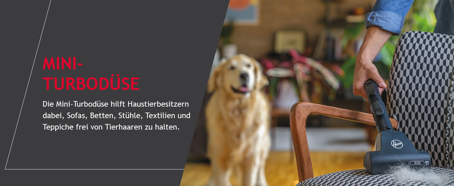 Пилголом Hoover HE520PET з мішком 3,5 л – тихий, з автоматичною системою видалення мішка та фільтром EPA, для дому з тваринами (пет-версія)