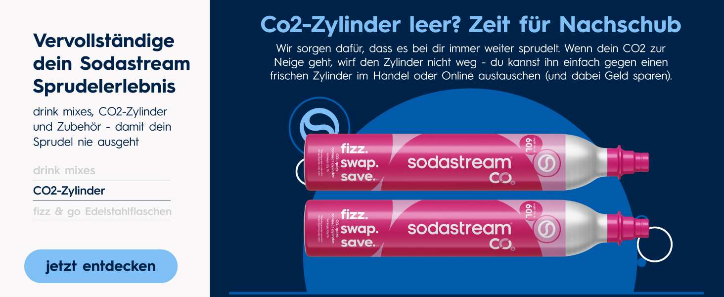 Сифон для газування води SodaStream DUO Family Pack: 4 пляшки по 1л та балон CO2, чорний/титан