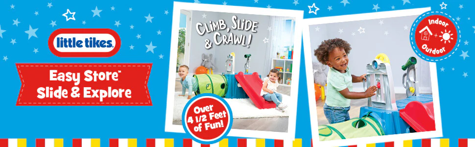 Дитячий гіроскаф Little Tikes First Slide - ігровий набір для дому та саду, безпечний та міцний, від 18 місяців