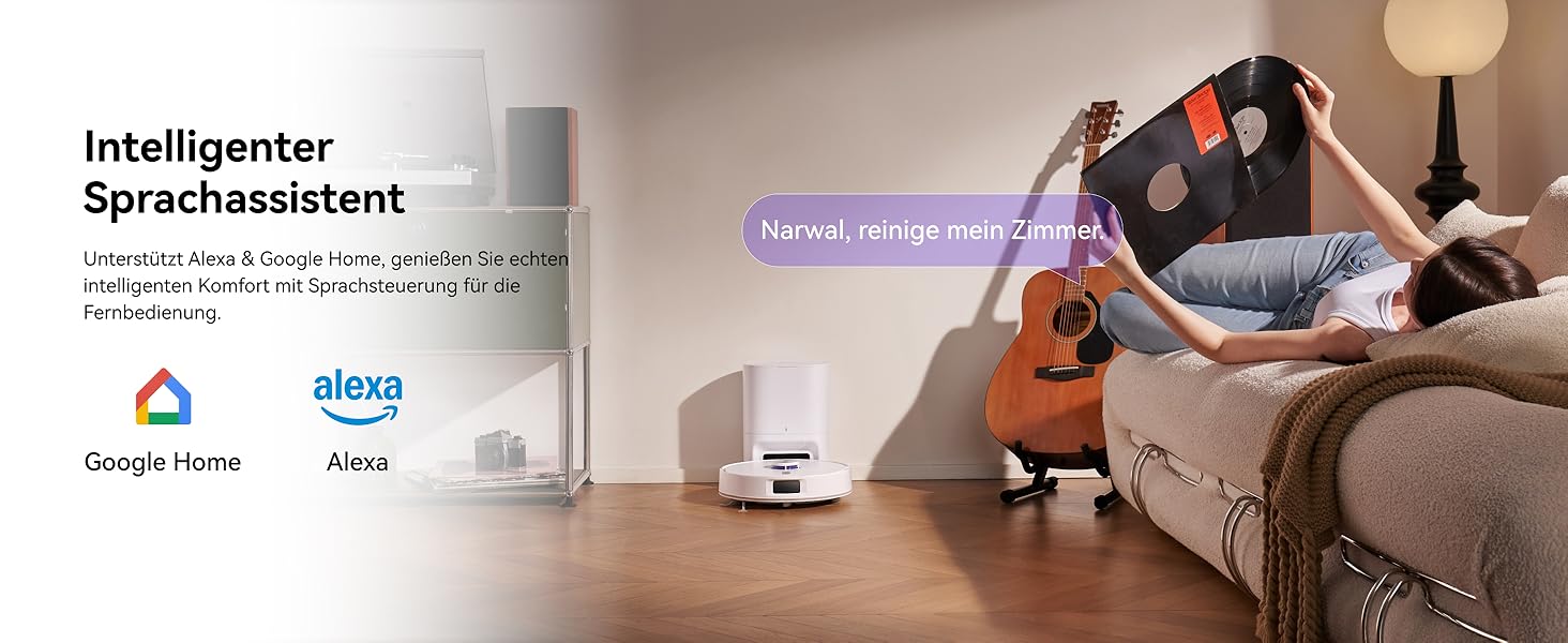 Робот-пилосос NARWAL Freo S з функцією миття підлоги, 8000Pa, 3.5L, LDS-лазерна навігація, керування через додаток, для килимів та шерсті тварин
