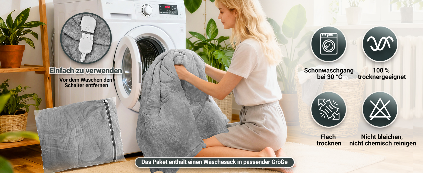 Електрична ковдра з автовимкненням 130x180 см, 8 рівнів нагріву, таймер 12 годин, пральна машина, флісова ковдра для ліжка, дивана, офісу, рожева