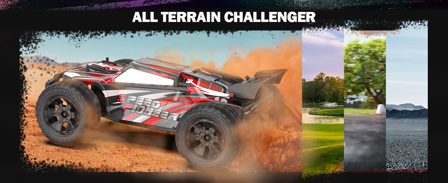 Радіокерований позашляховик DEERC 9206E 1:10 4WD, 48 км/год, 2 акумулятори, для дітей та дорослих