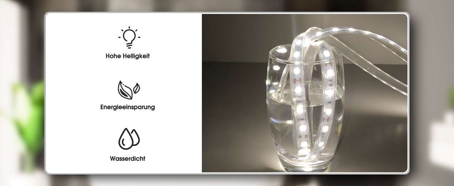 Дзеркало для ванної кімнати LED ByeCold 60x80 см з підсвічуванням, антизапарювання, WiFi, погода та дата, сенсорне управління