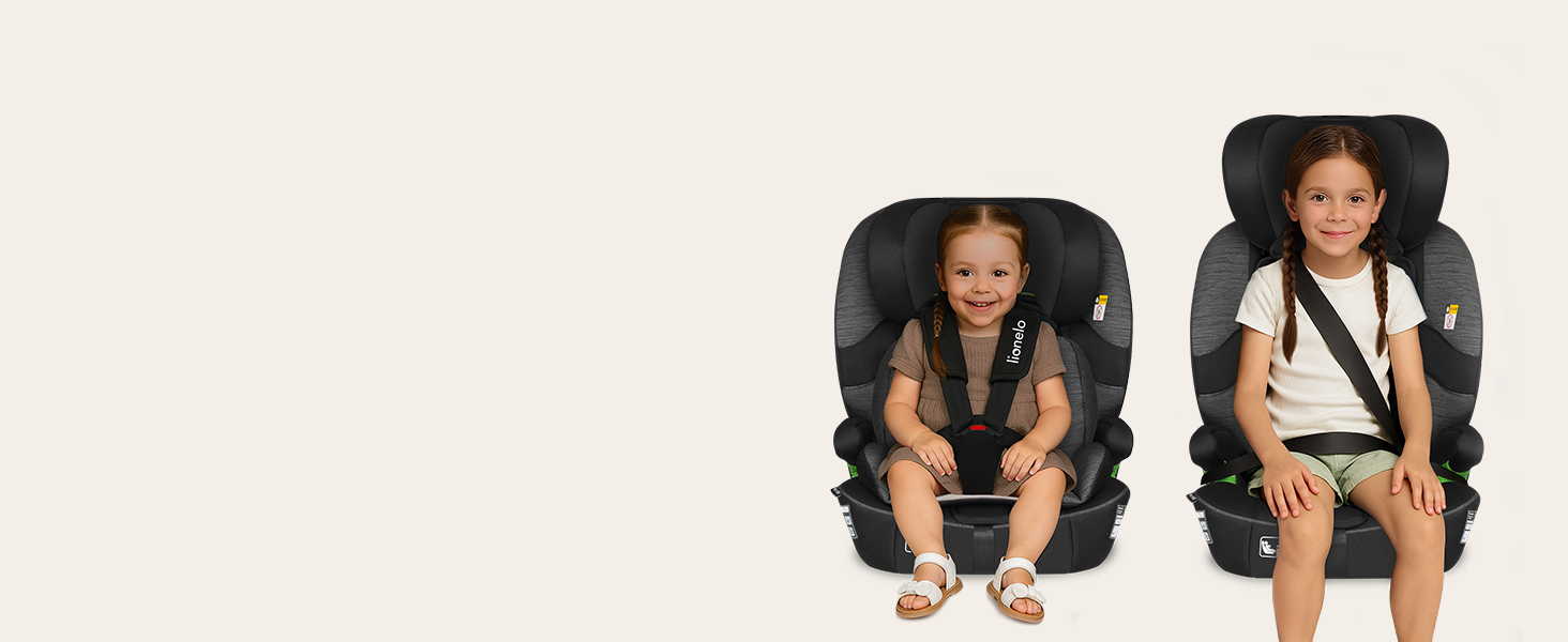 Автокрісло Lionelo Billy i-Size 76-150 см (15 міс - 12 років), ISOFIX, Top Tether, R129, бежеве