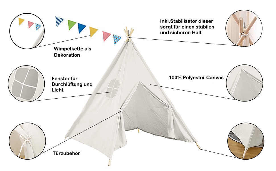 Дитяче намет-типі ChicSoleil для гри в приміщенні та на вулиці