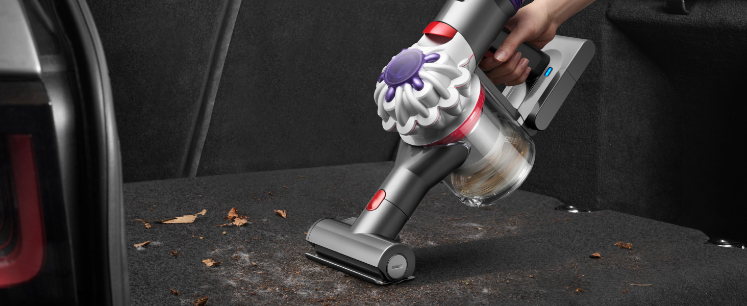 Ручний акумуляторний пилосос Dyson Car+Boat для автомобіля та човна, сріблястий, до 50 хв роботи