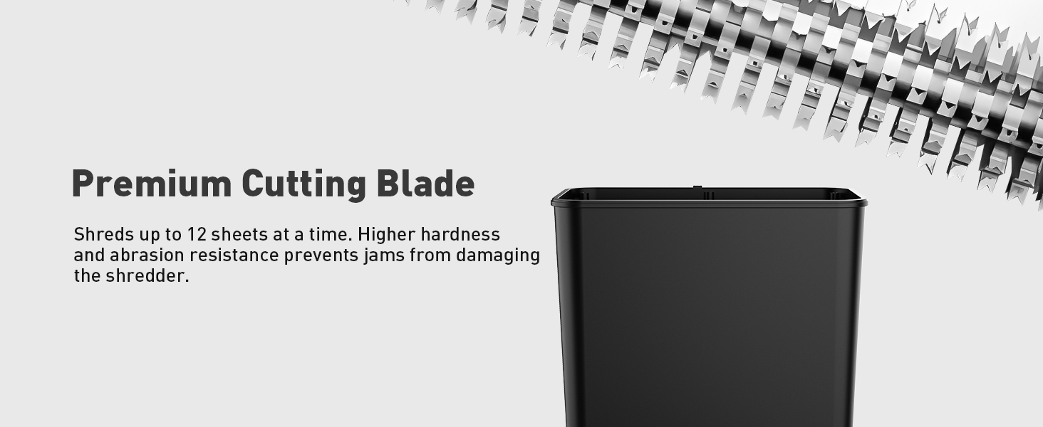 Шредер SINCHEREU для офісу та дому, 6 листів, P4, 11л кошик, знищення картки/CD, захист від перегріву