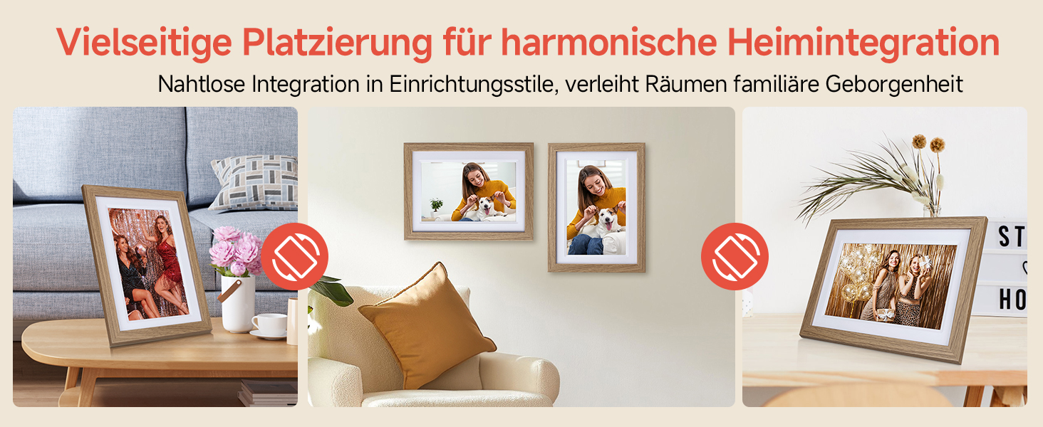 Роллеї Smart Frame WiFi 1010: Цифровий фоторубіж з Wi-Fi, 10,1