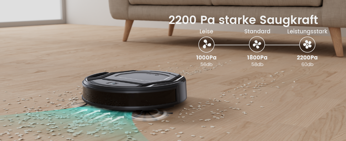 Робот-пилосос LEFANT M210P з функцією миття, 12000Pa, LiDAR, білий