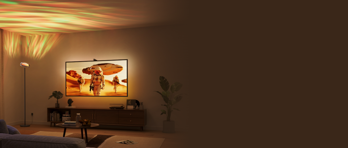 Світлодіодна торшер Govee RGBICWW з ефектом хвилі, багатозонне освітлення, 80+ режимів, Matter/Alexa, для вітальні, спальні