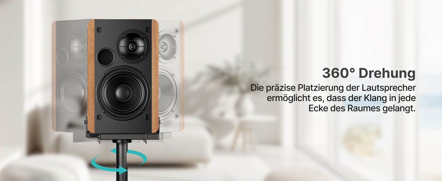 Стійки для акустики Pegzone універсальні, регульовані (85.8-112.8 см), 5 кг, для Bose/JBL/Sony, чорні, комплект 2 шт.