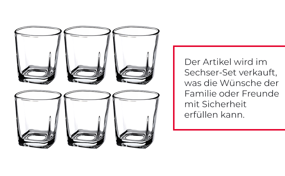 Стакани для пиття KADAX, набір з 6 предметів, стакани для соку, міцні стакани для води, Набір склянок, універсальні стакани з високоякісного скла, стакани для віскі