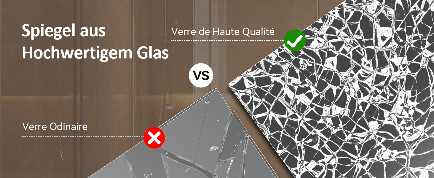 Дзеркало для ванної кімнати YOURLITE з підсвіткою, 85x55 см, LED, сенсорне керування, 3 кольори світла, регулювання яскравості, протизапобігання запотіванню, вертикальна/горизонтальна орієнтація, IP44, білий (чорний-5070)