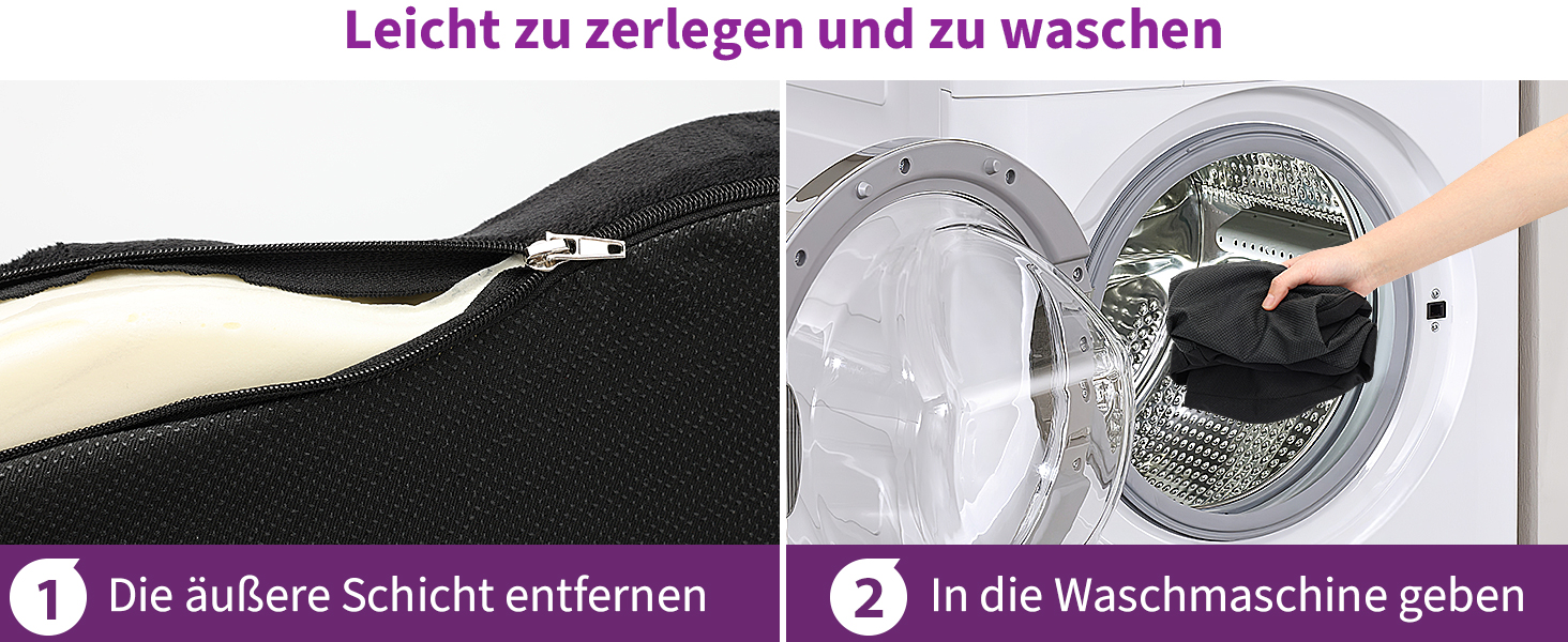 Ортопедична подушка на сидіння для копчика та стегон, ергономічна подушка для офісного крісла та авто з ефектом пам'яті (Memory Foam), протиковзкою основою, чорна