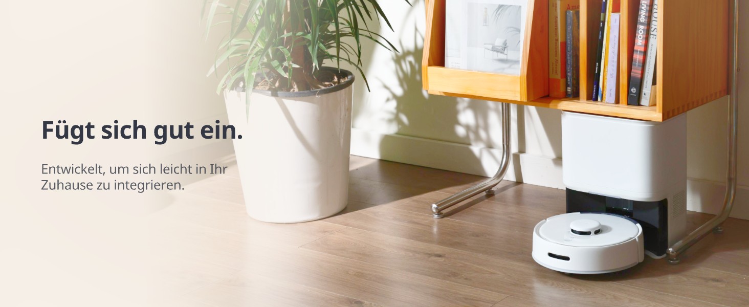 Робот-пилосос SwitchBot K10+ з док-станцією та вологими серветками, тиха робота 45dB, LiDAR-навігація, сумісний з Alexa