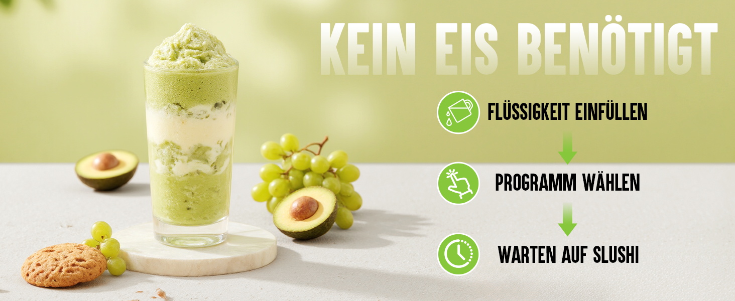 Машина для смузі без льоду, 2L, самоочищення, 5 програм, смузі, маргарита, фраппе, молочний коктейль (S1.2)