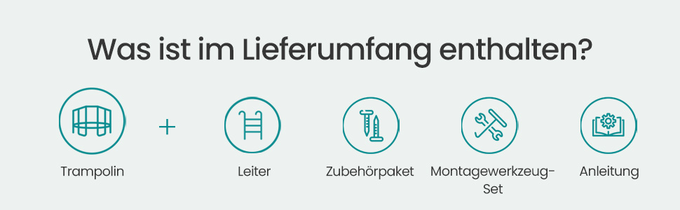 Батут SONGMICS для дітей вуличний Ø305 см з захисною сіткою та драбиною, чорний