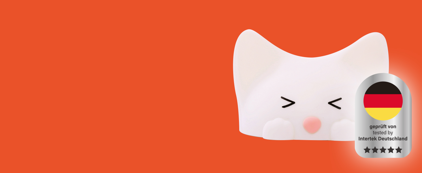 Дитячий LED нічник MegaLight (Catty) — регульований сенсорний світильник для дітей та немовлят, USB-зарядка